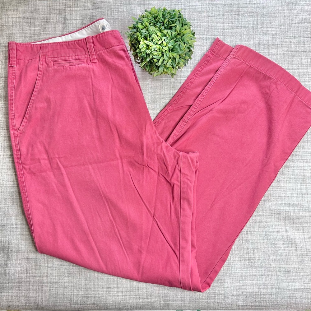 J. Crew retro (2010) regular fit 💯% cotton pants, washed salmon, 38x32